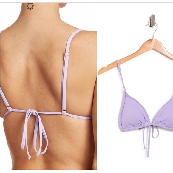 WeWoreWhat bikini set with V-Shape bottoms and triangle top - Picture 3 of 10